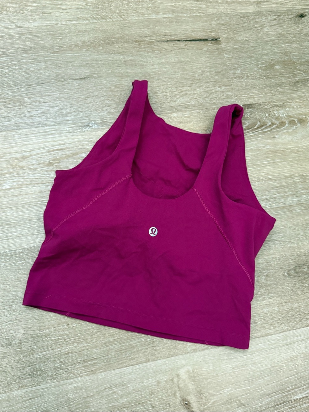 lululemon athletica Magenta Scoop-Back Crop Tank